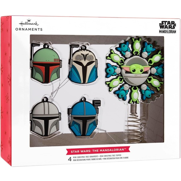 NIB Hallmark Star Wars: The Mandalorian Miniature Christmas Tree Topper Mini - Picture 1 of 5